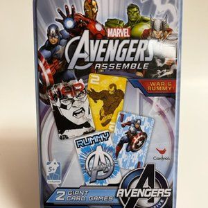 Marvel Avengers Assemble 2 Giant Card Games War and Rummy Ages 5+ Birthday 4"x6"